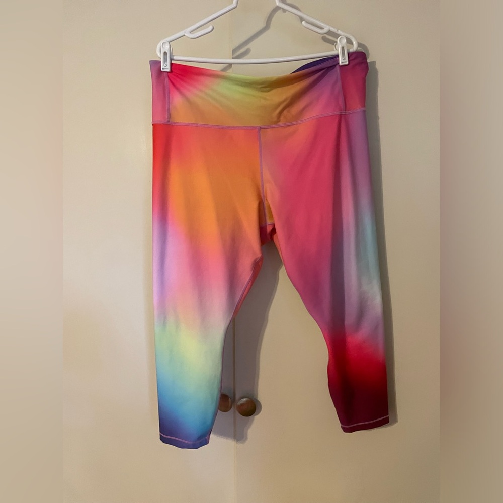 Athleta rainbow leggings 2X